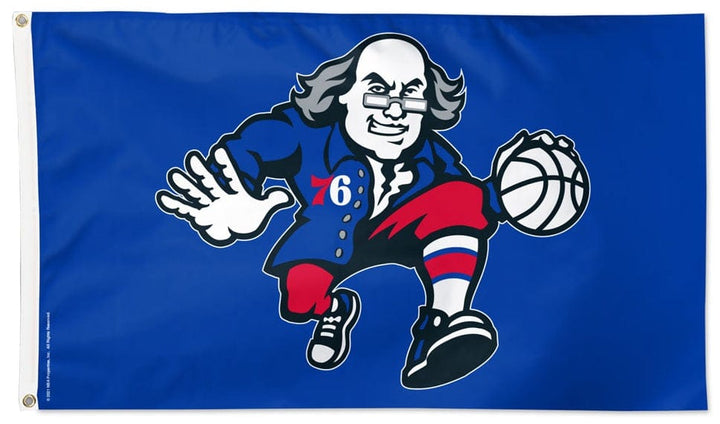 Philadelphia 76ers Flag 3x5 Alternate Logo heartlandflags