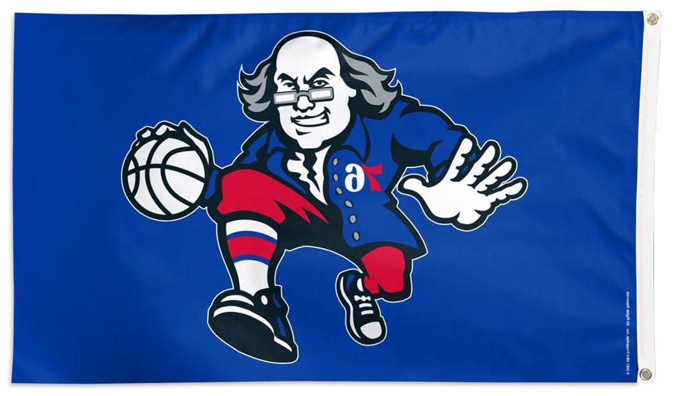 Philadelphia 76ers Flag 3x5 Alternate Logo heartlandflags