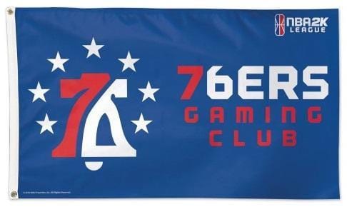 Philadelphia 76ers Gaming Club Flag 3x5 NBA2K League heartlandflags