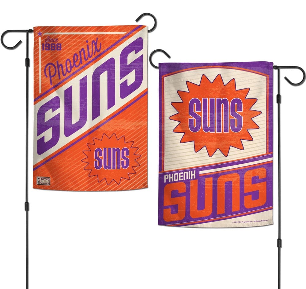 Phoenix Suns Garden Flag 2 Sided Retro Logo heartlandflags