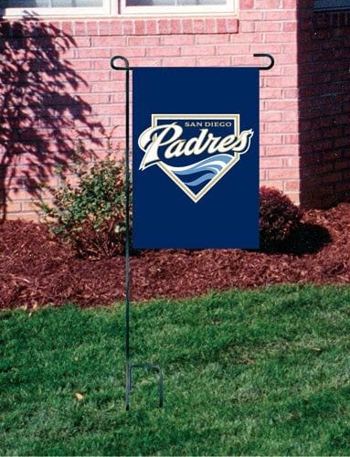 San Diego Padres Garden Flag Throwback Logo Applique heartlandflags