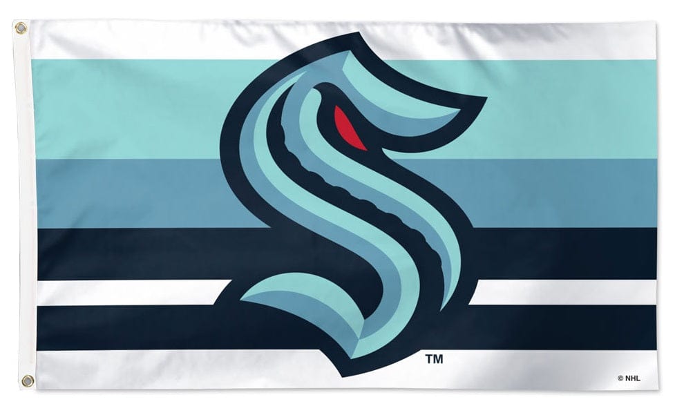 Seattle Kraken Flag 3x5 Home Stripe heartlandflags