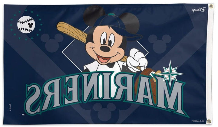 Seattle Mariners Flag 3x5 Mickey Mouse Disney heartlandflags