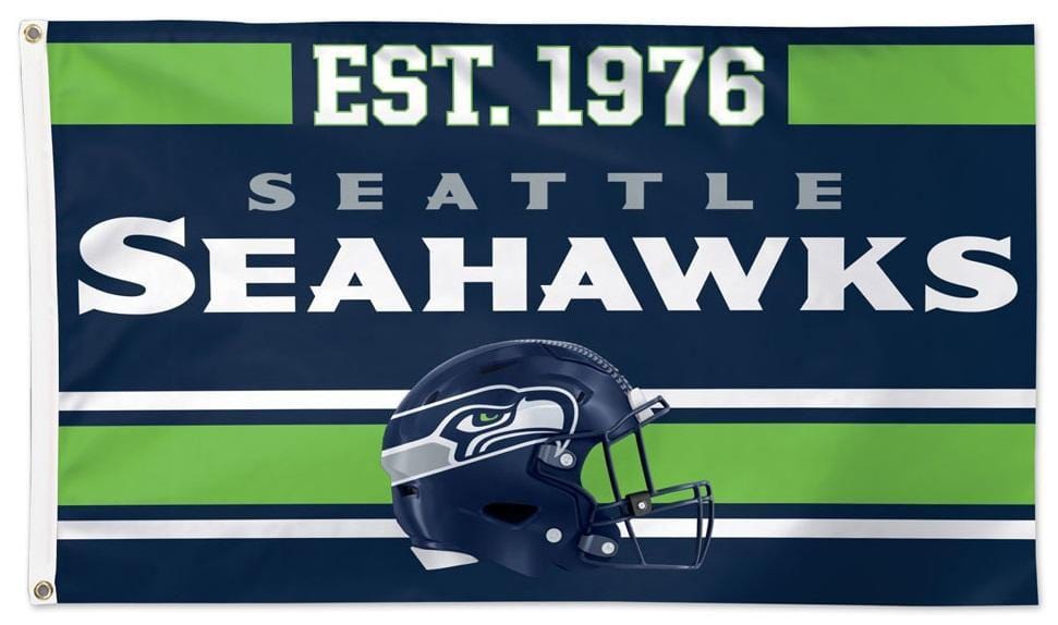 Seattle Seahawks Flag 3x5 Est 1976 heartlandflags