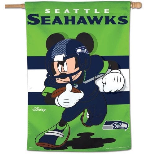 Seattle Seahawks Flag Mickey Mouse Football House Banner heartlandflags