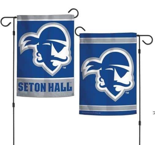 Seton Hall Pirates Garden Flag 2 Sided Logo heartlandflags