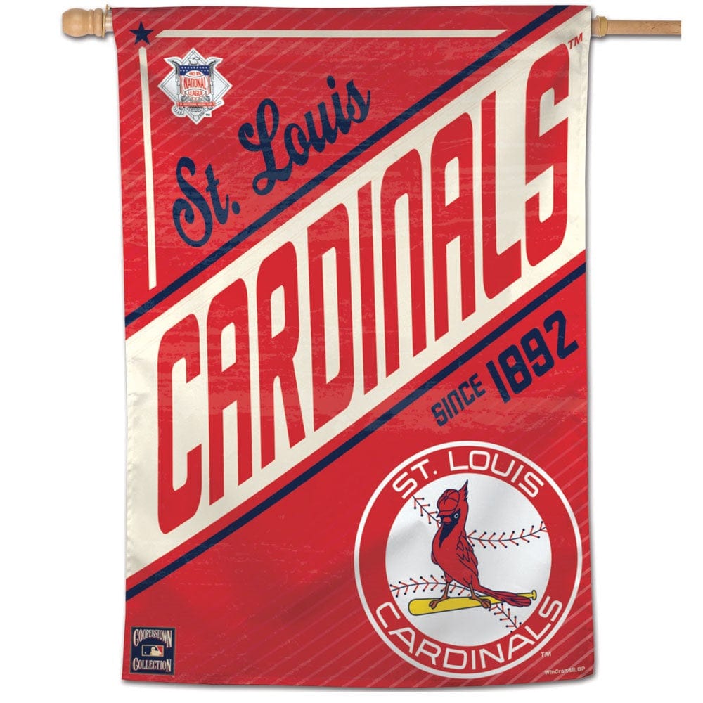 St Louis Cardinals Flag Cooperstown Throwback House Banner heartlandflags