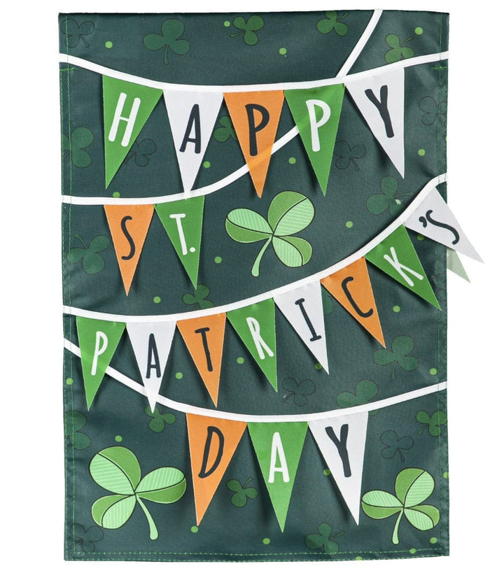 St Paddy's Day Banner Garden Flag 2 Sided Applique heartlandflags