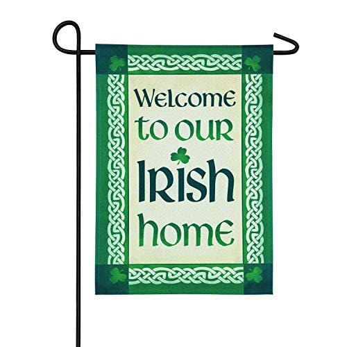 St Patrick's Our Irish Home Garden Flag 2 Sided heartlandflags