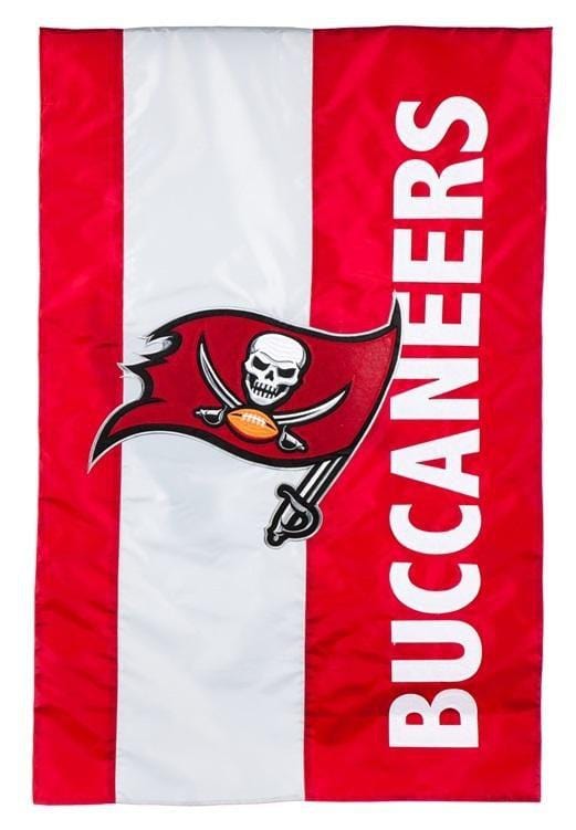 Tampa Bay Buccaneers Flag 2 Sided Embellished Applique House Banner heartlandflags