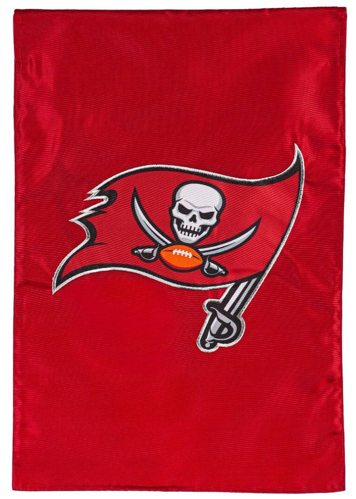 Tampa Bay Buccaneers Garden Flag 2 Sided Applique Logo heartlandflags