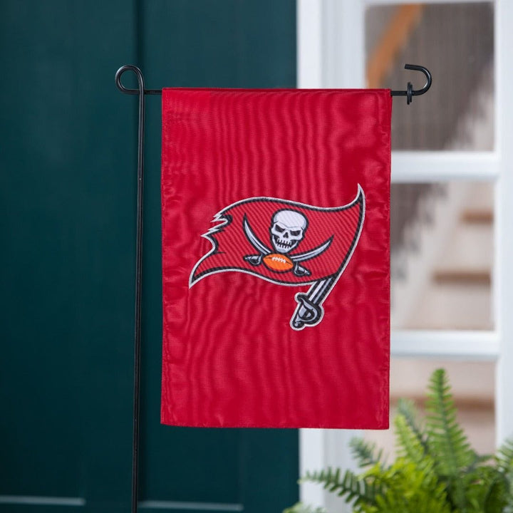 Tampa Bay Buccaneers Garden Flag 2 Sided Applique Logo heartlandflags