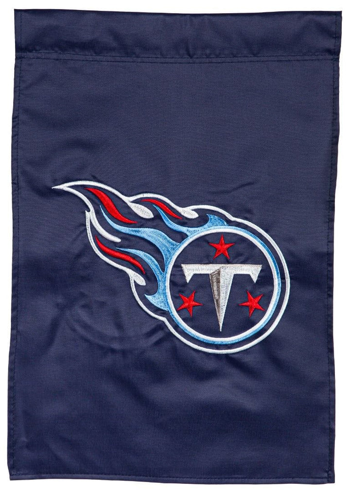 Tennessee Titans Garden Flag 2 Sided Applique Logo heartlandflags