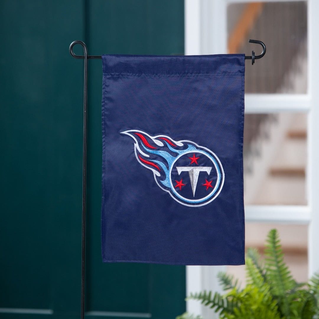 Tennessee Titans Garden Flag 2 Sided Applique Logo heartlandflags