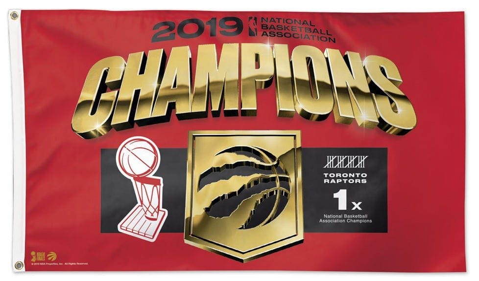 Toronto Raptors Flag 3x5 NBA 2019 Champions heartlandflags