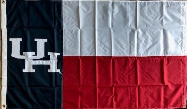 University of Houston Flag 3x5 State of Texas Applique heartlandflags