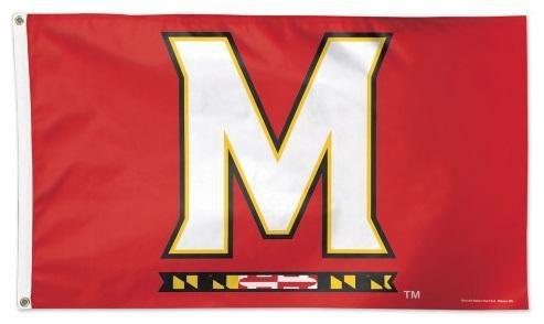 University of Maryland Logo 3x5 Flag heartlandflags