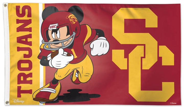 USC Trojans Flag 3x5 Mickey Mouse Disney heartlandflags