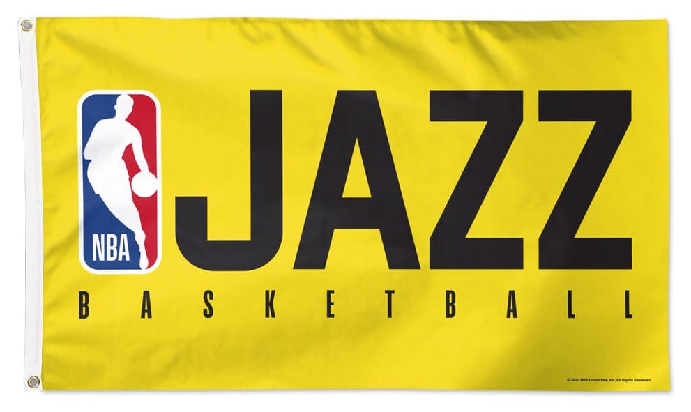 Utah Jazz Basketball Flag 3x5 Yellow heartlandflags