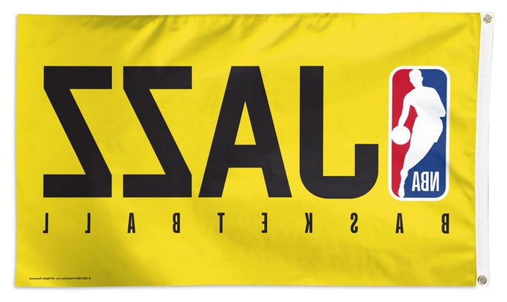 Utah Jazz Basketball Flag 3x5 Yellow heartlandflags