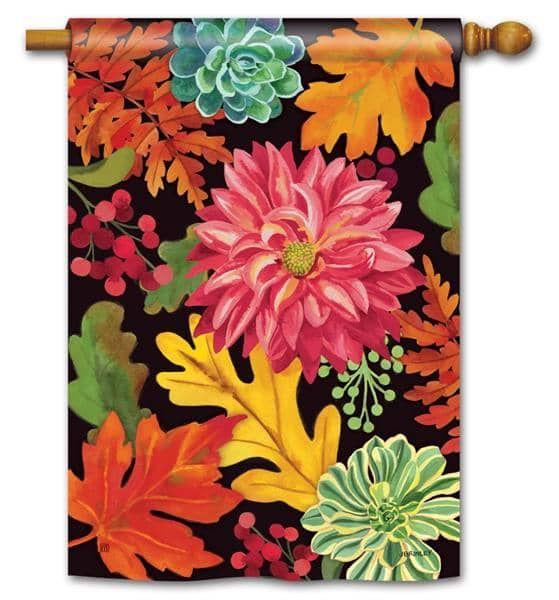 Vibrant Autumn Mix Banner 2 Sided House Flag heartlandflags