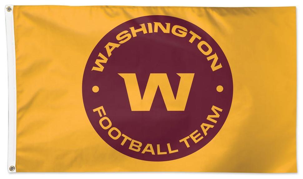 Washington Football Team Flag 3x5 W Logo heartlandflags