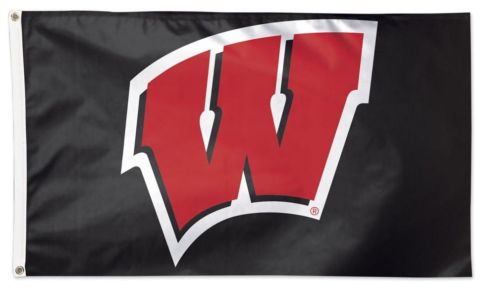 Wisconsin Badgers Flag 3x5 Black heartlandflags