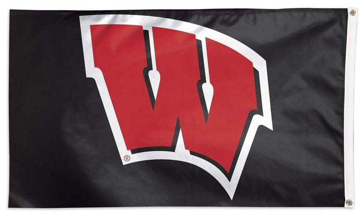 Wisconsin Badgers Flag 3x5 Black heartlandflags