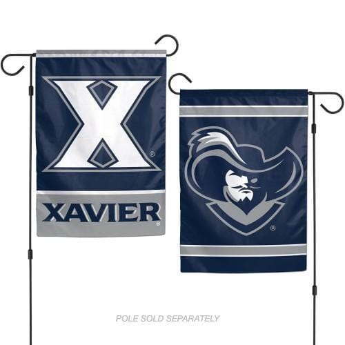 Xavier University Garden Flag 2 Sided Musketeers Logo heartlandflags